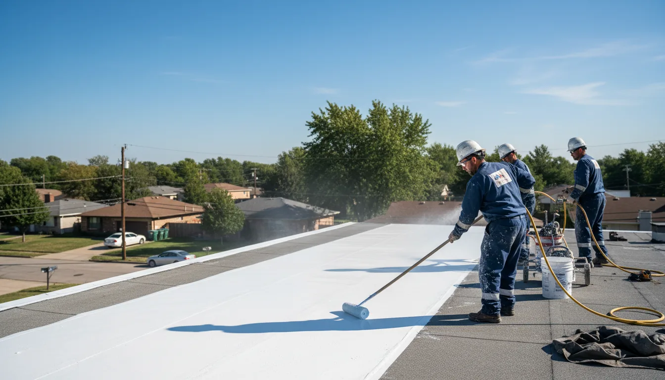 Commercial roof coating in Townville, PA near me